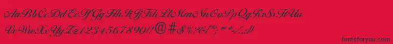 BallantinesantiqueBold Font – Black Fonts on Red Background