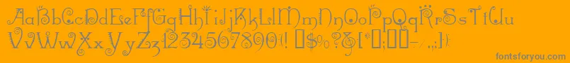 Mexacali Font – Gray Fonts on Orange Background