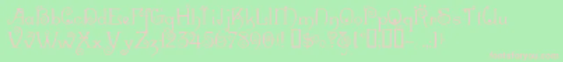 Mexacali Font – Pink Fonts on Green Background