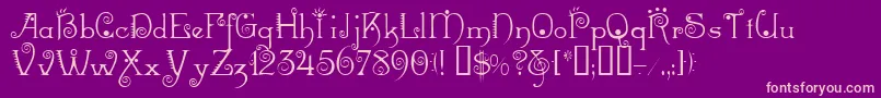 Mexacali Font – Pink Fonts on Purple Background