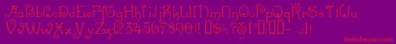 Mexacali Font – Red Fonts on Purple Background