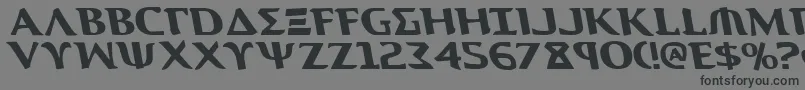 Aegis1l Font – Black Fonts on Gray Background