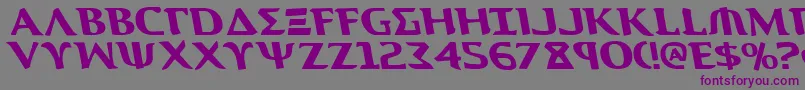 Aegis1l Font – Purple Fonts on Gray Background