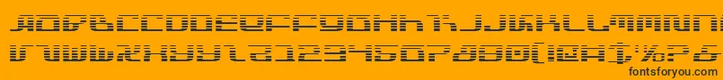InfinityFormulaGradient-Schriftart – Schwarze Schriften auf orangefarbenem Hintergrund