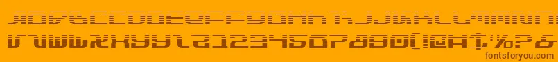 InfinityFormulaGradient-Schriftart – Braune Schriften auf orangefarbenem Hintergrund