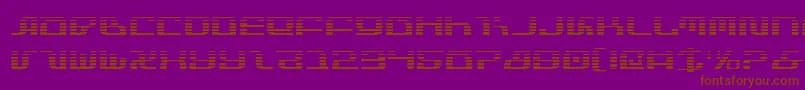 Fonte InfinityFormulaGradient – fontes marrons em um fundo roxo