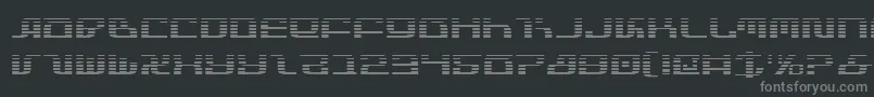 フォントInfinityFormulaGradient – 黒い背景に灰色の文字