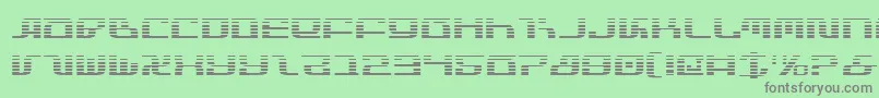InfinityFormulaGradient-fontti – harmaat kirjasimet vihreällä taustalla