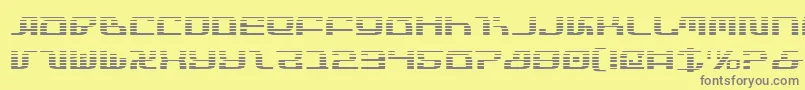 フォントInfinityFormulaGradient – 黄色の背景に灰色の文字