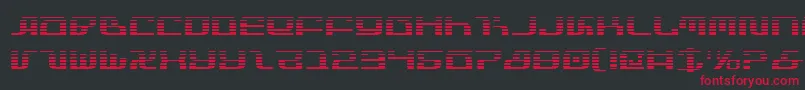 フォントInfinityFormulaGradient – 黒い背景に赤い文字