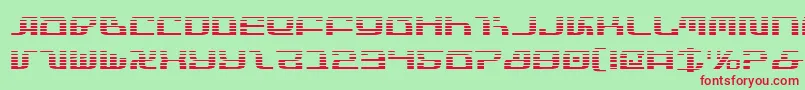 Шрифт InfinityFormulaGradient – красные шрифты на зелёном фоне