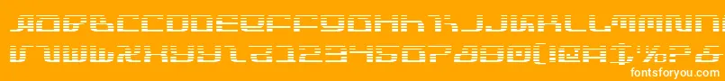 Шрифт InfinityFormulaGradient – белые шрифты на оранжевом фоне