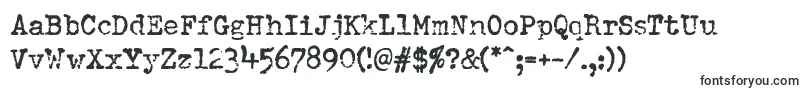 DumboldtypewriterBold-fontti – Serifeillä varustetut fontit