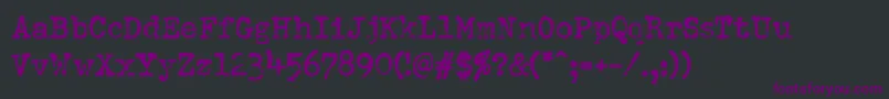 DumboldtypewriterBold Font – Purple Fonts on Black Background