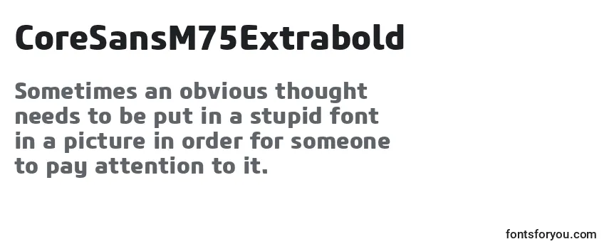 CoreSansM75Extrabold-fontti