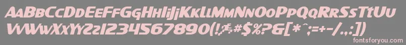 SfIntellivisedBoldItalic Font – Pink Fonts on Gray Background