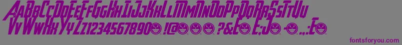 AvengeanceHeroicAvenger Font – Purple Fonts on Gray Background