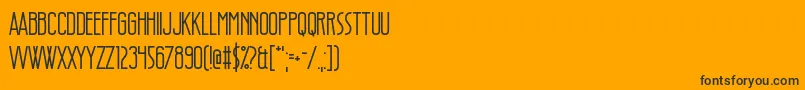 StyleThief Font – Black Fonts on Orange Background