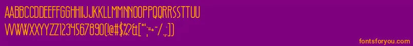 StyleThief Font – Orange Fonts on Purple Background