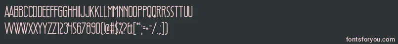 Fonte StyleThief – fontes rosa em um fundo preto