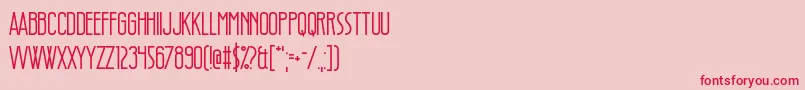 StyleThief Font – Red Fonts on Pink Background