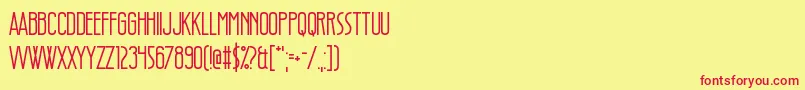 StyleThief Font – Red Fonts on Yellow Background