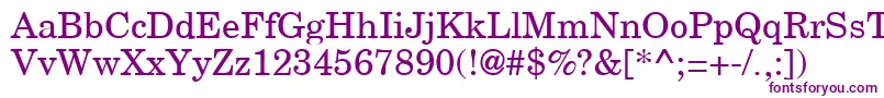 AgnewhandbookRoman Font – Purple Fonts on White Background