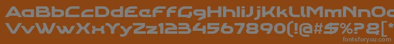 Шрифт Agharawideregular – серые шрифты на коричневом фоне