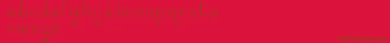 Zeamayseverta Font – Brown Fonts on Red Background
