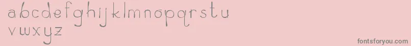 Zeamayseverta Font – Gray Fonts on Pink Background