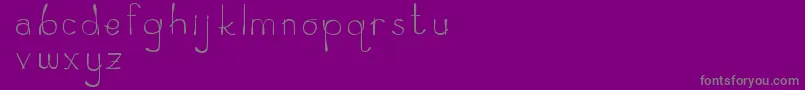 Zeamayseverta Font – Gray Fonts on Purple Background