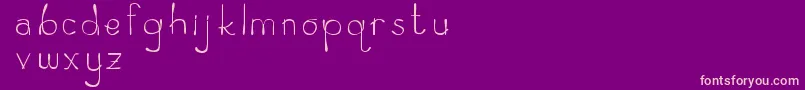 Zeamayseverta Font – Pink Fonts on Purple Background