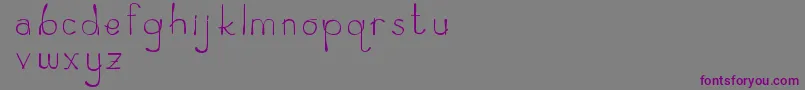 Zeamayseverta Font – Purple Fonts on Gray Background