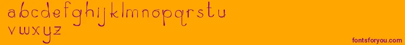 Zeamayseverta Font – Purple Fonts on Orange Background