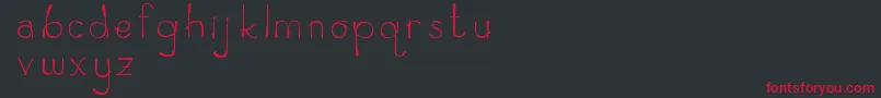 Zeamayseverta Font – Red Fonts on Black Background