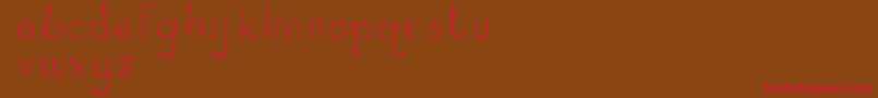 Zeamayseverta Font – Red Fonts on Brown Background