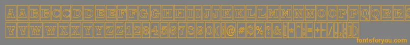 ATrianglercmotl Font – Orange Fonts on Gray Background