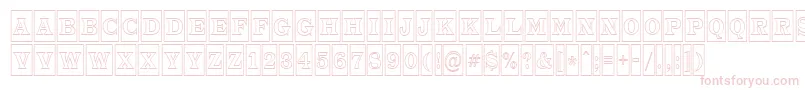 ATrianglercmotl Font – Pink Fonts on White Background