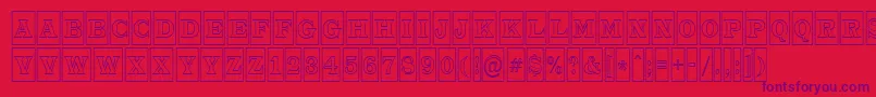 ATrianglercmotl Font – Purple Fonts on Red Background