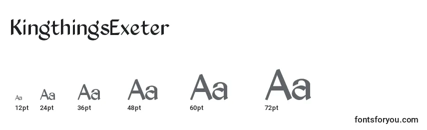 KingthingsExeter Font Sizes