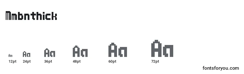 Mmbnthick Font Sizes