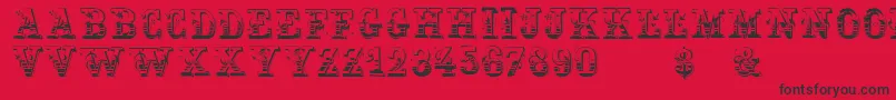 fuente Holtzschue – Fuentes Negras Sobre Fondo Rojo