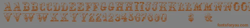 Holtzschue Font – Brown Fonts on Gray Background