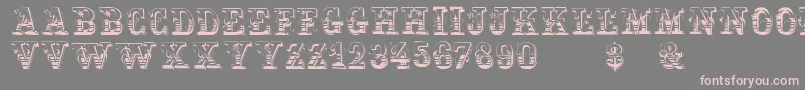 Holtzschue Font – Pink Fonts on Gray Background