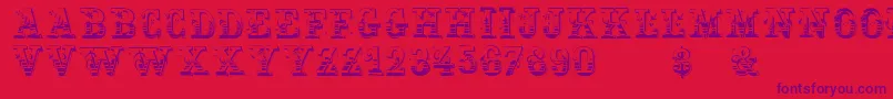 Шрифт Holtzschue – фиолетовые шрифты на красном фоне