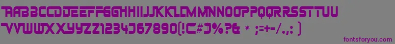Шрифт Johnnyfe – фиолетовые шрифты на сером фоне