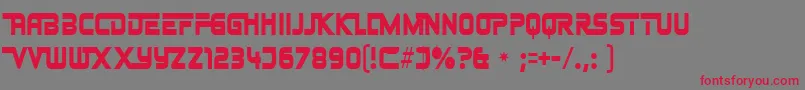 Johnnyfe Font – Red Fonts on Gray Background