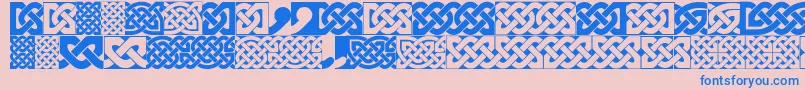 FigheadhPlain Font – Blue Fonts on Pink Background