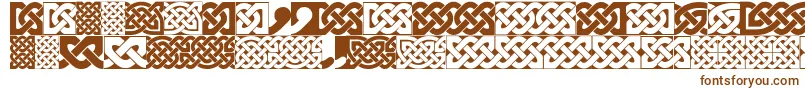 Шрифт FigheadhPlain – коричневые шрифты на белом фоне