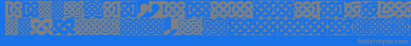 FigheadhPlain Font – Gray Fonts on Blue Background